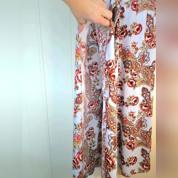 WAYF Small Paisley Floral Wide Leg Pants NWT - Picture 8 of 13